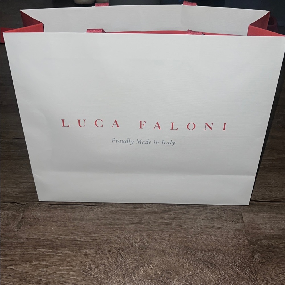 Luca Faloni Elegant White and Pink Women's Bag